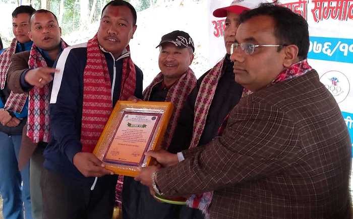 कराते डो संघद्वारा पदक विजेता सम्मानित