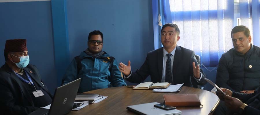 पदभार सम्हाले लगतै सदस्य–सचिवद्वारा राखेपअन्तर्गतका विभागीय प्रमुखहरुसंग छलफल