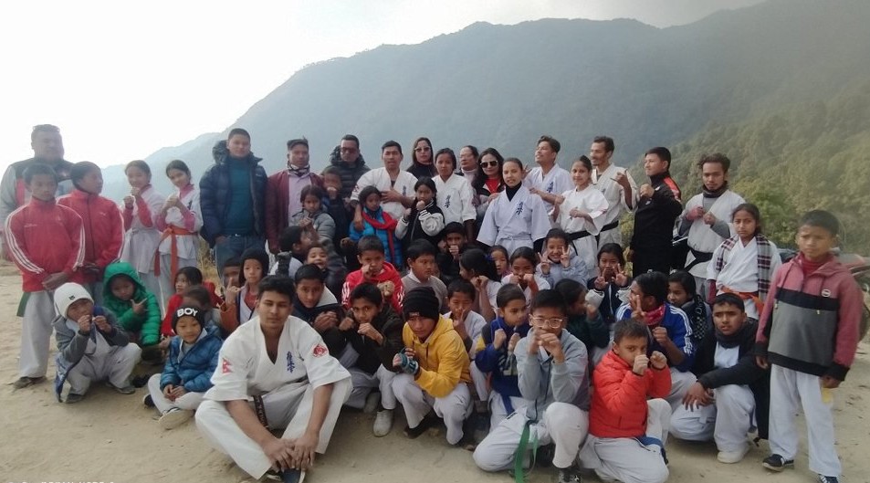 कराते संघको जुनियर बेल्ट टेस्ट सम्पन्न