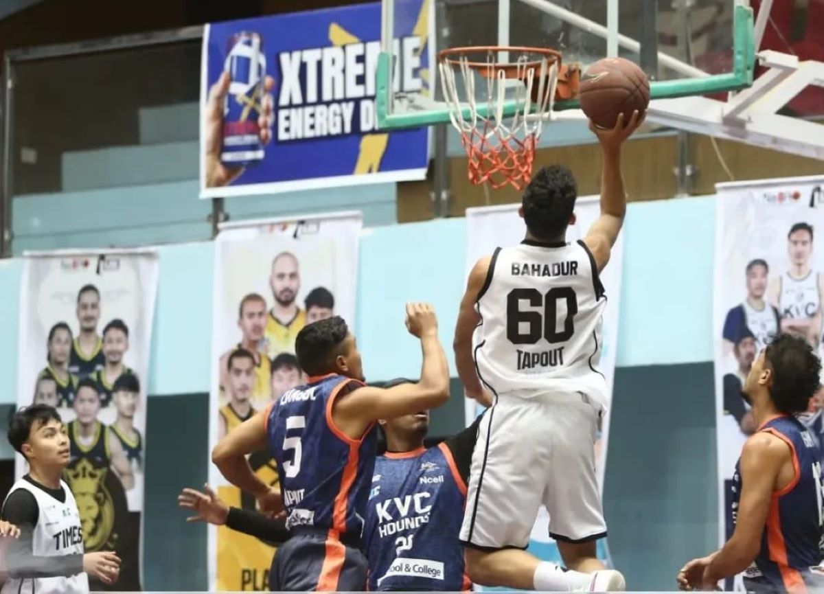 हिमालयन जाभा नेशनल बास्केटबल : हाउण्ड्सााथि टाईम्सको रोमाञ्चक जित