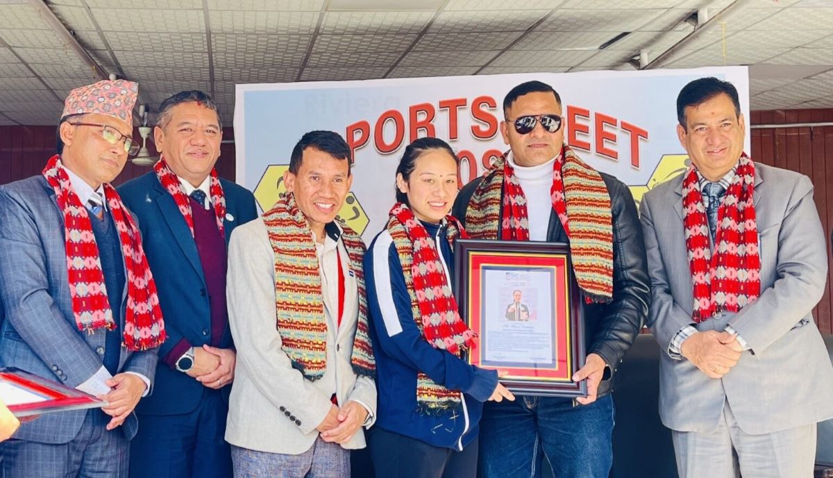 पारा तेक्वान्दोमा कास्य विजेता रेनुलाई रिभेराको सम्मान