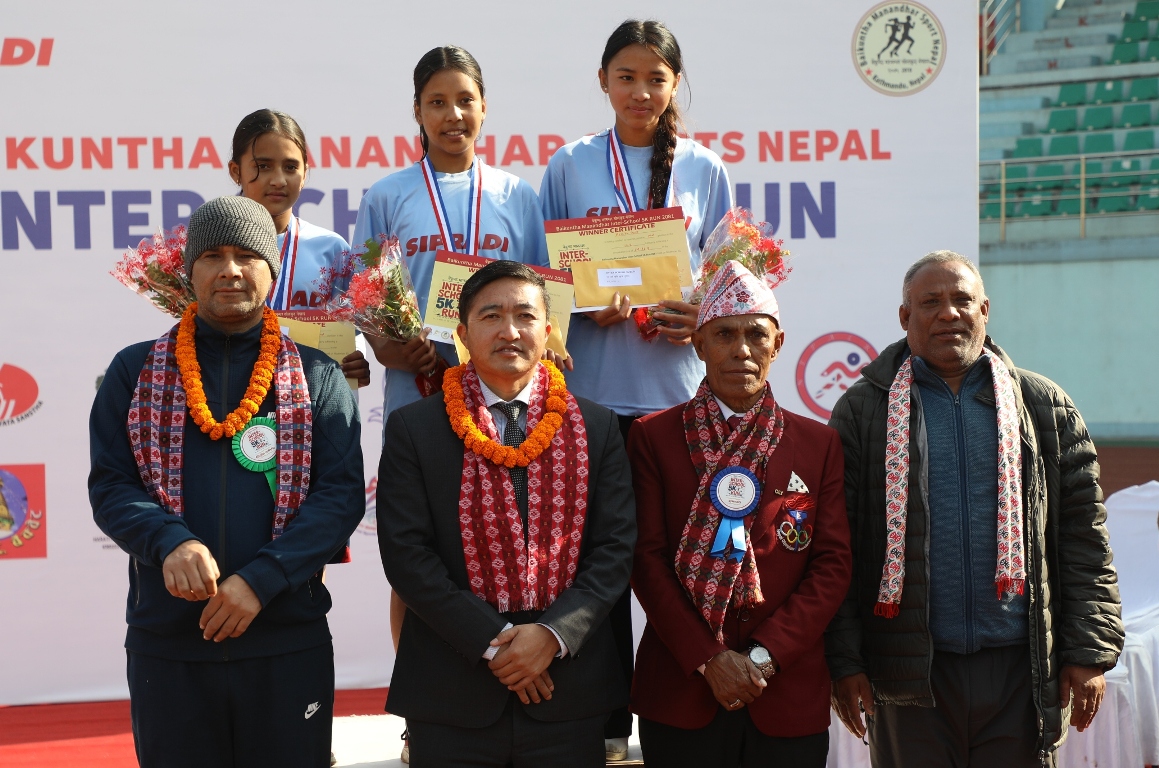 बैकुण्ठ मानन्धर अन्तरविद्यालय दौडमा विश्वराम र अस्मिता पहिलो