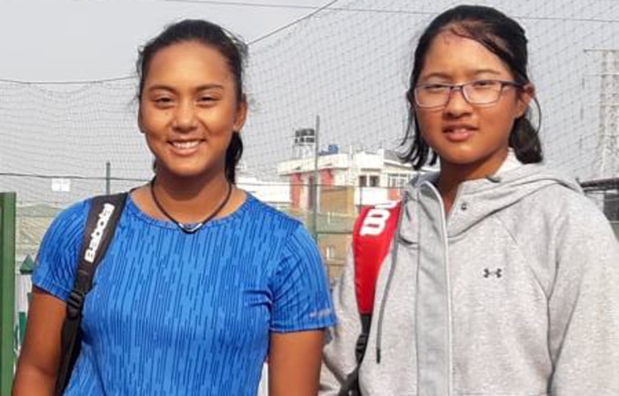 नेपालका प्रशंसा र सुनिराले हात पारे टेनिस सर्किट–२ मा स्वर्ण 