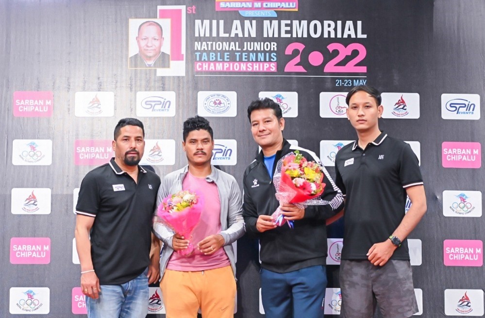मिलन स्मृति जुनियर टेबलटेनिसमा चन्दन र राजेन्द्र पहिलो