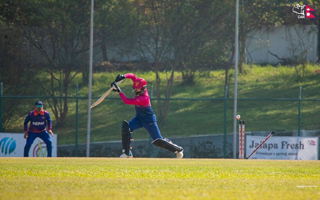 नेपाललाई युएईको १९२  रनको लक्ष्य