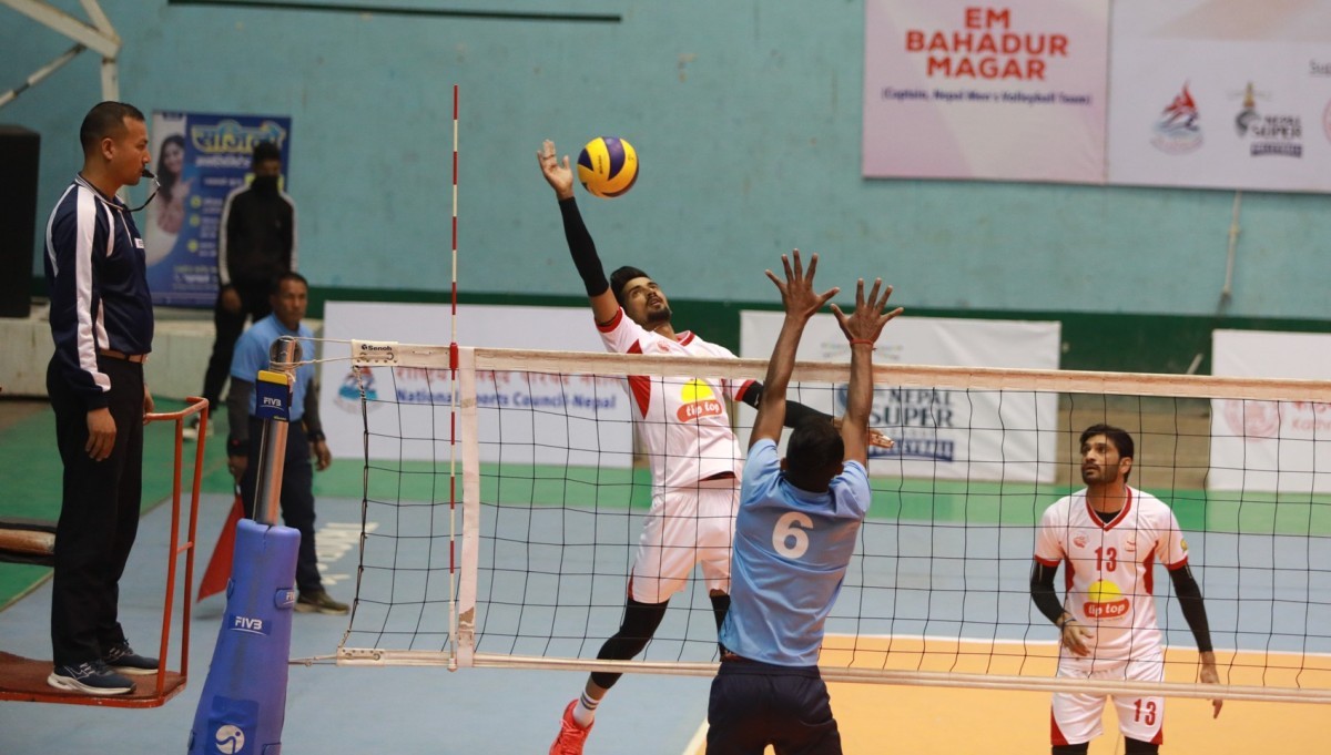 एनभिए क्लब भलिबलमा हेल्प नेपाल समूह विजेता