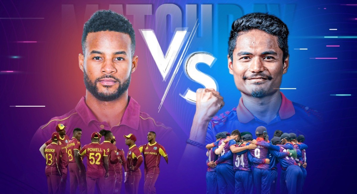 होप र पुरनको शतकमा नेपाललाई ३४० रनको विशाल लक्ष्य