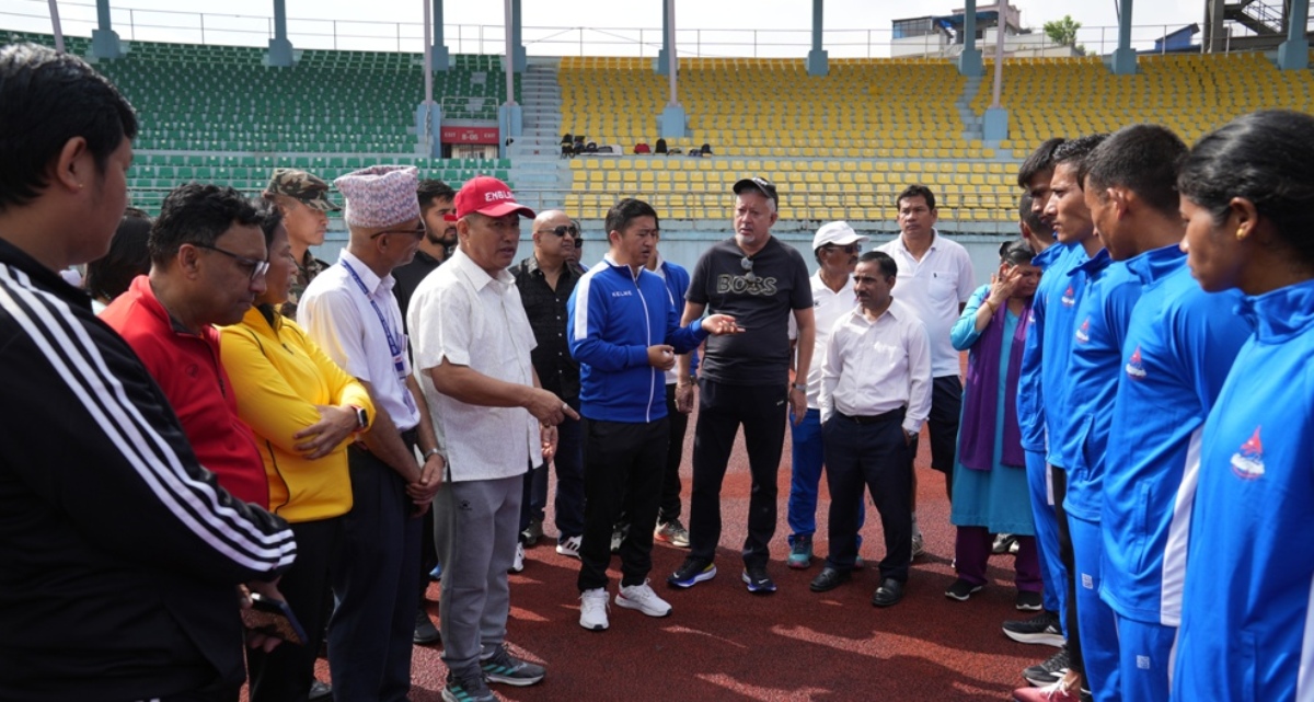 मन्त्री लिम्बुद्वारा एसियाड खेलको तयारी निरीक्षण
